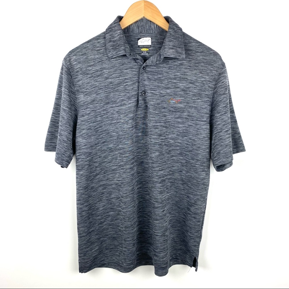 Men’s Heathered Grey Greg Norman Golf Shirt